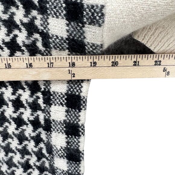 Vintage Glory B by Gloria Furman Sweater Womens Small Houndstooth Silk Angora - Picture 5 of 13